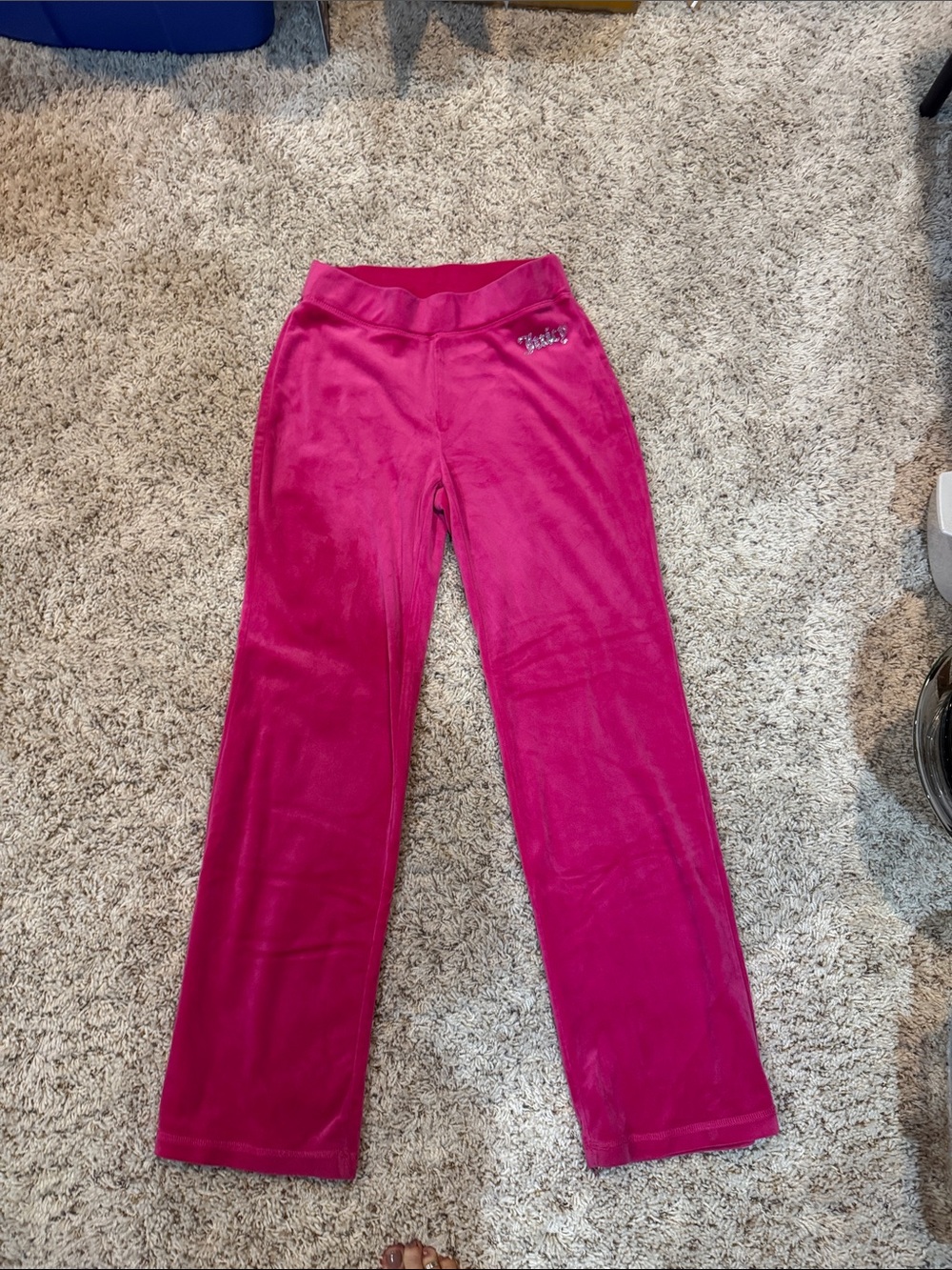 Juicy Couture Hot Pink Velour Flare Pants